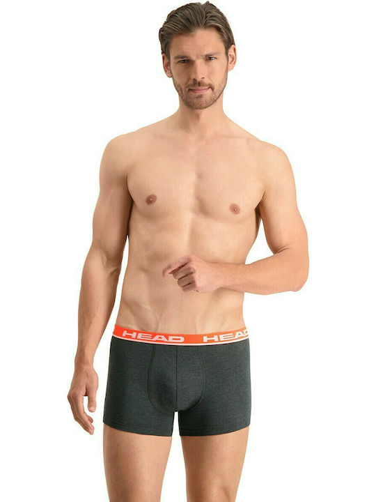 Ανδρικά Μποξεράκια Grey / Red 2Pack