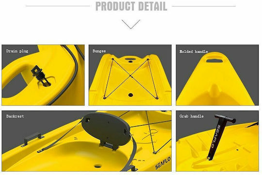 Seaflo SF-2002 SF2002.012C Πλαστικό Kayak Θαλάσσης 1 Ατόμου Κίτρινο