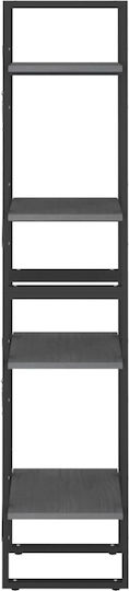Bibliotecă Gri 40x30x140 cm