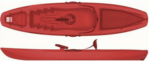 Eval Albatros 02706-RD Kayak din plastic Geantă de plajă 1 persoană Roșu