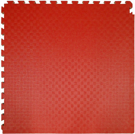 Olympus Sport Gym Puzzle Mat Double Sided Red/Blue 100x100x2.5cm 1 Piece