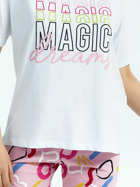 Roly Poly Sommerliches Damen-Set Schlafanzüge Weiß Magic Dreams