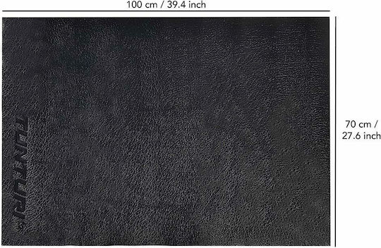 Tunturi Rubber Gym Exercise Equipment Floor Mat Black 100x70x0.4cm
