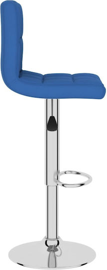 Hocker Bar mit Rückenlehne & Höhenverstellbar Blue 2Stück 40x47x90-111cm