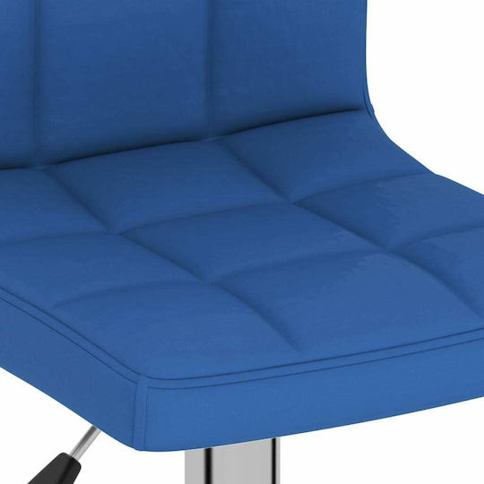 Hocker Bar mit Rückenlehne & Höhenverstellbar Blue 2Stück 40x47x90-111cm