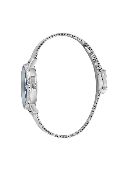 Just Cavalli Snake Watch with Silver Metal Bracelet