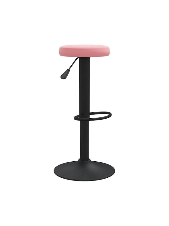 Stool Bar Collapsible with Adjustable Height Pink 2pcs 31x31x58cm