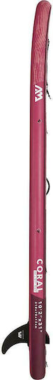 Aqua Marina Coral 10'2" Φουσκωτή Σανίδα SUP με Μήκος 3.1m Ροζ