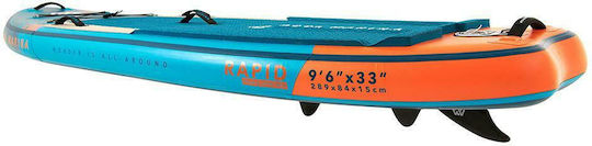 Aqua Marina Rapid 9’6” Aufblasbar SUP Board mit Länge 2.89m Blau