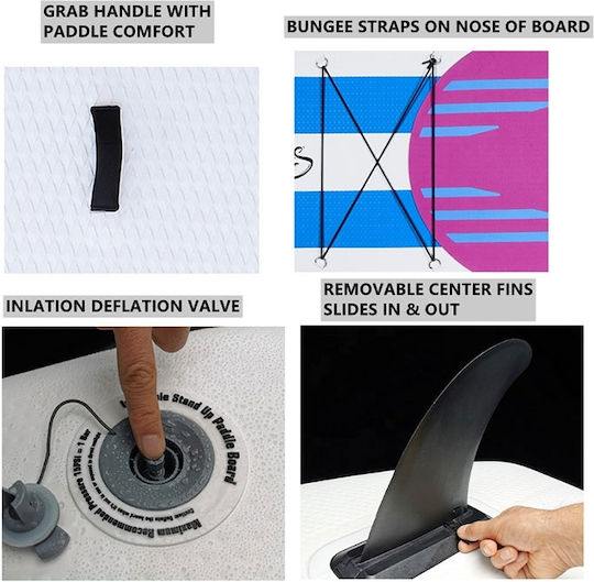 Toto Air Fusion Gonflabilă Placă SUP cu Lungime 3.05m Albă