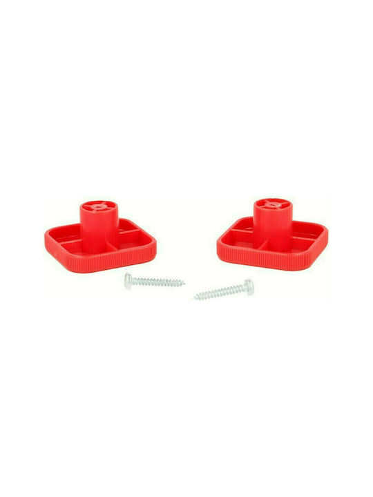 Stor Kinder Knopf Möbelgriff aus Kunststoff in Hellblau Farbe 45mm 2 Stk 14812 1Stück