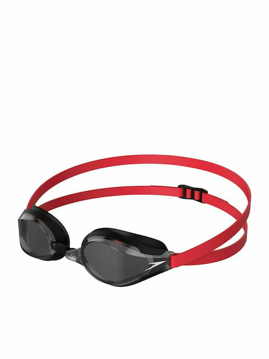 Speedo Fastskin Speedsocket 2 Schwimmbrille Erwachsene mit Antibeschlaggläsern Rot