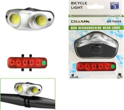 QX-T0205 Wiederaufladbar Fahrradlicht-Set