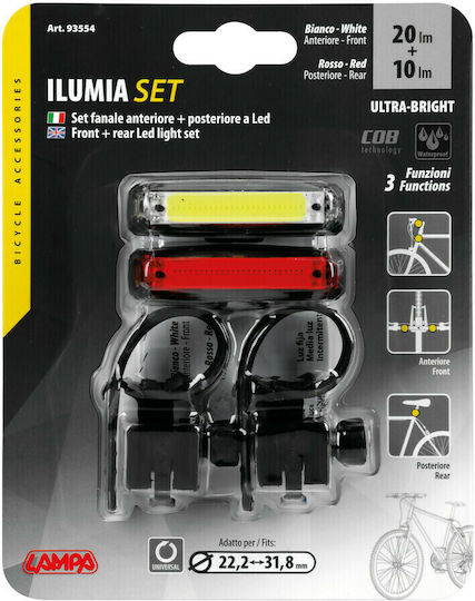 Lampa Ilumia Σετ Φώτα Ποδηλάτου