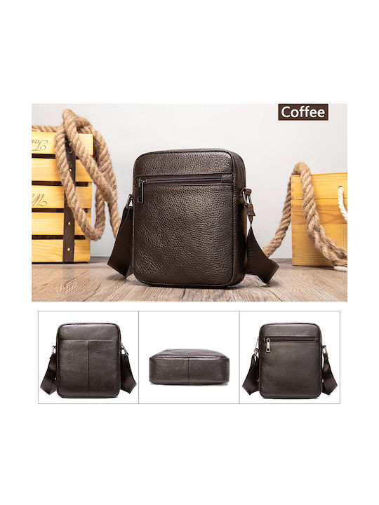 Leather Men's Bag Shoulder / Crossbody Brown