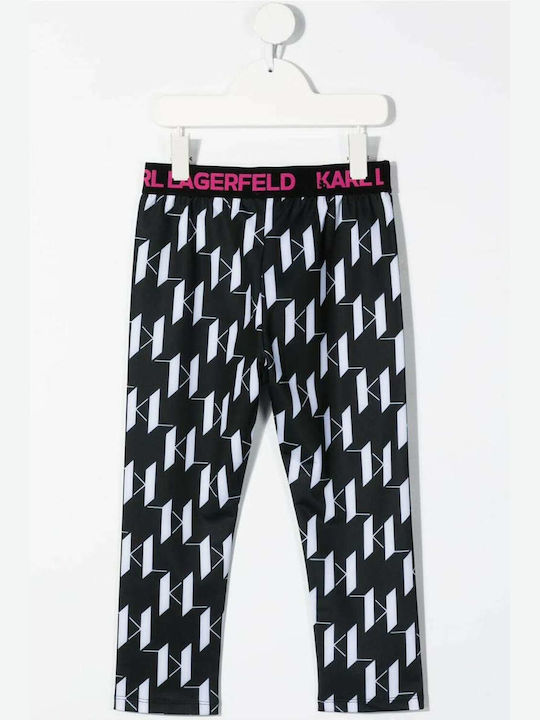 Karl Lagerfeld Kinder Leggings Lang Schwarz