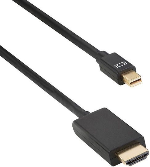 Cable mini DisplayPort male - HDMI male 5m (18281)