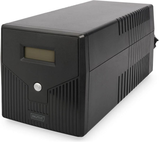 Digitus DN-170074 UPS (VI) Интерактивна Линия 1000VA 600W с 4 Schuko AC Гнезда