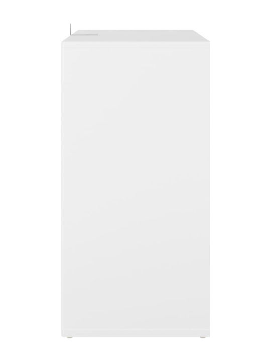 Holz Schuhschrank mit 5 Regalen White L60xW35xH70cm