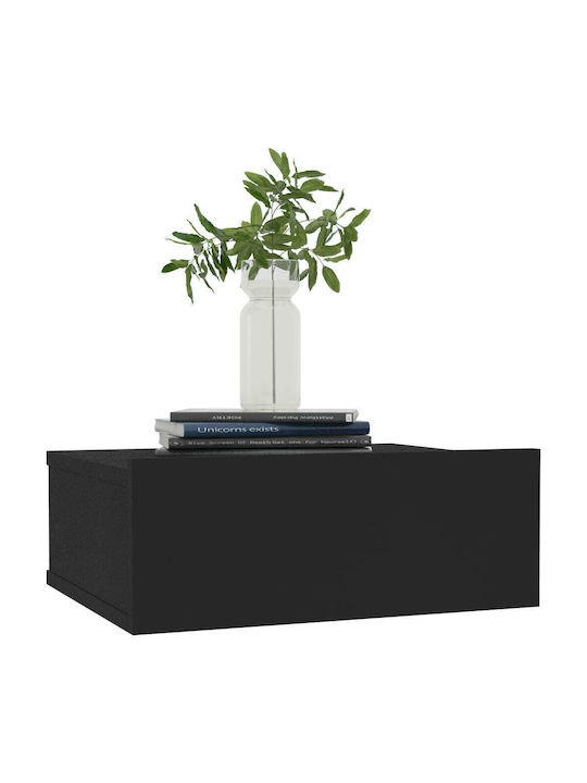 Wooden Bedside Tables 2pcs Black 40x30x15cm