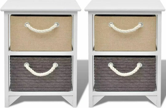 Комоди Многоцветен 2бр 35x27x48см