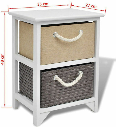 Комоди Многоцветен 2бр 35x27x48см