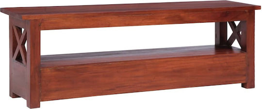 TV Stand from Solid Wood Mahogany L115xW30xH40cm