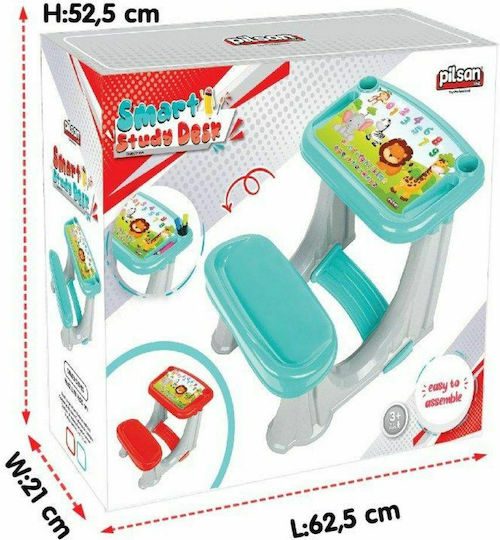 Smart Study Kids Desk for Painting made of Plastic Green Pilsan