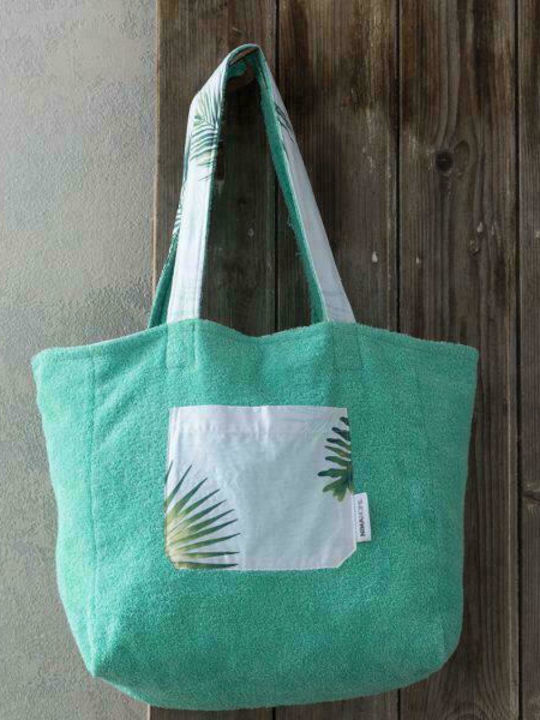 Nima Amber Υφασμάτινη Τσάντα Θαλάσσης Πράσινη