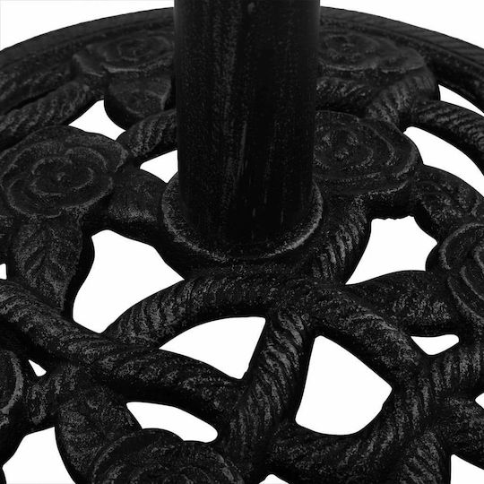 vidaXL Stand de umbrelă din Fontă Negru 40x40x32cm