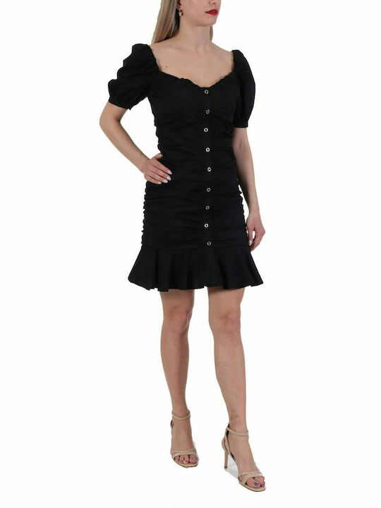 ROCHIE PINKO FERRARA ABITO POPELINE STRECH RADIANT NEGRU ROZ