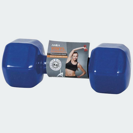 AMILA Dumbbell Hexagon Vinyl 1 x 6.0kg