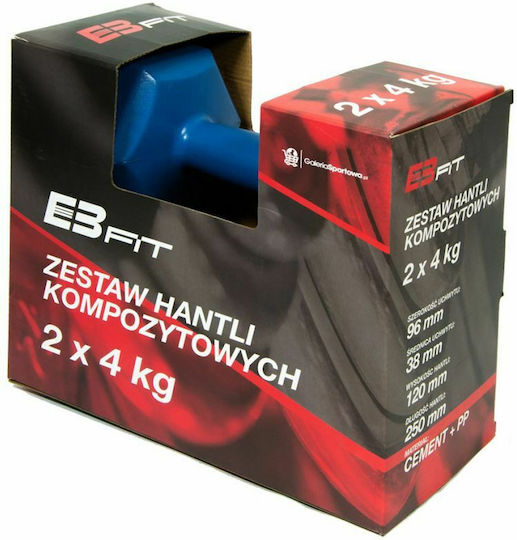 Eb Fit EB Fit Σετ Βαράκια Εξάγωνα 2 x 4kg