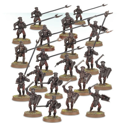 Games Workshop Middle-Earth Strategy Battle Game: Uruk-Hai Warriors Unbemalte Figuren 99121462013