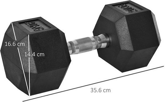 HomCom Барбели Шестоъгълен Ластичен 1 x 20кг