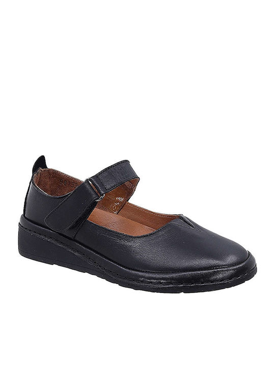 Anatomic Leather Ballerinas Black