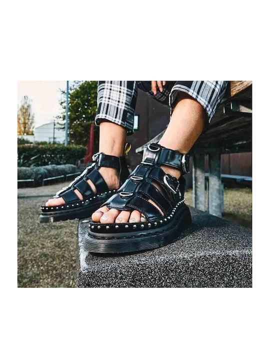 Mackaye Sandale Casual Damă Gladiator Flatforme Negre