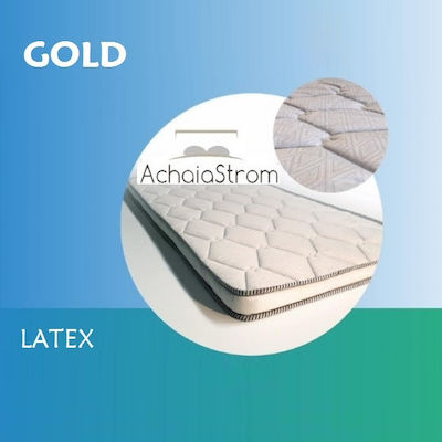 Achaia Strom Single Bed Latex Mattress Topper Gold Top 100x200x6cm