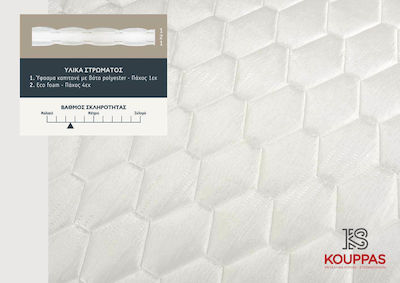 KS Kouppas Ανώστρωμα Complete Διπλό Foam 140x200x6εκ.