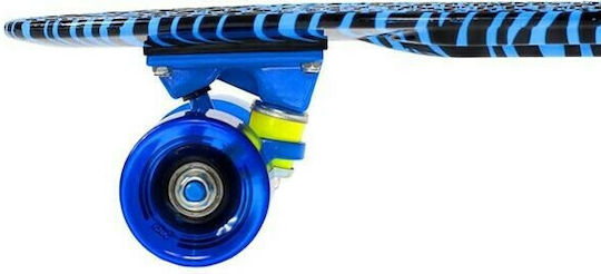 Nils Art Tiger Complete Penny Board 5.51" Blue