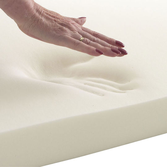 Anna Riska Ανώστρωμα Memory Foam Μονό Memory Foam με Αποσπώμενο Κάλυμμα & Λάστιχα Εφαρμογής 100x200x5εκ.
