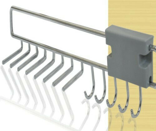 Wardrobe Hanger for Belts Metallic Silver 6052 1pcs