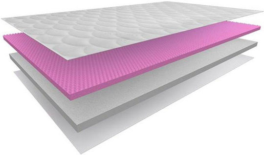 Eco Sleep Топ Матрак Touch Полуединичен Мемори Пяна с Подвижен Калъф 110x200x10см