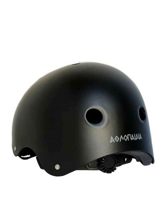 Athlopaidia Kids' Helmet for City Bike Black