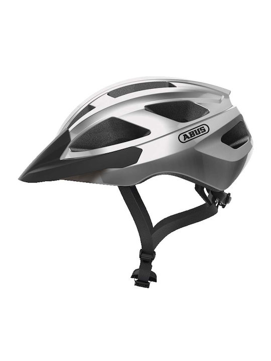 Abus Macator Bicycle Helmet Mountain / Road Silver