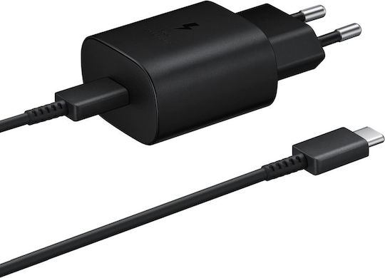 Samsung Charger with USB-C Port and Cable USB-C - USB-C 25W Blacks (EP-TA800X Retail)