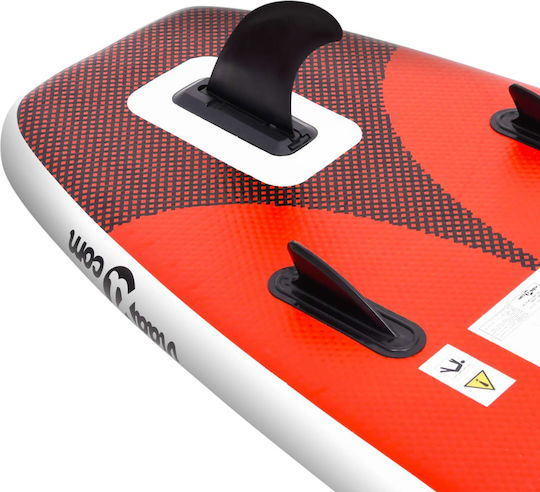 vidaXL Дъска SUP с Дължина 3.3m Червена