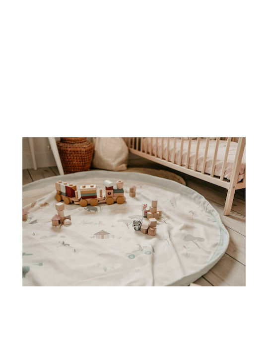 Play&go Jungle Χαλάκι Δραστηριοτήτων Λευκό 140x140cm