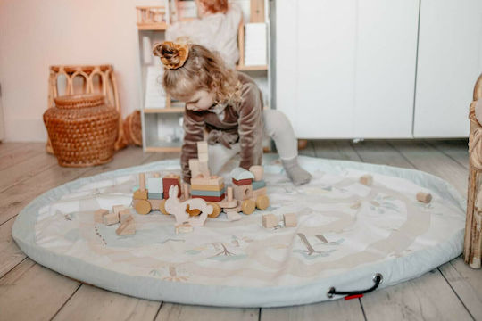 Play&go Jungle Детски Килими Бял 140x140см