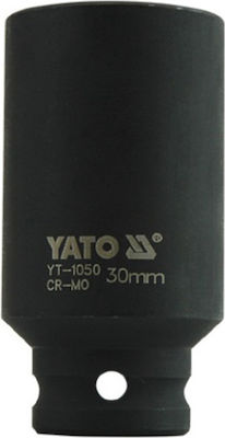 Yato Socket Pneumatic Hex Long with Square Drive 1/2" Diameter 30mm